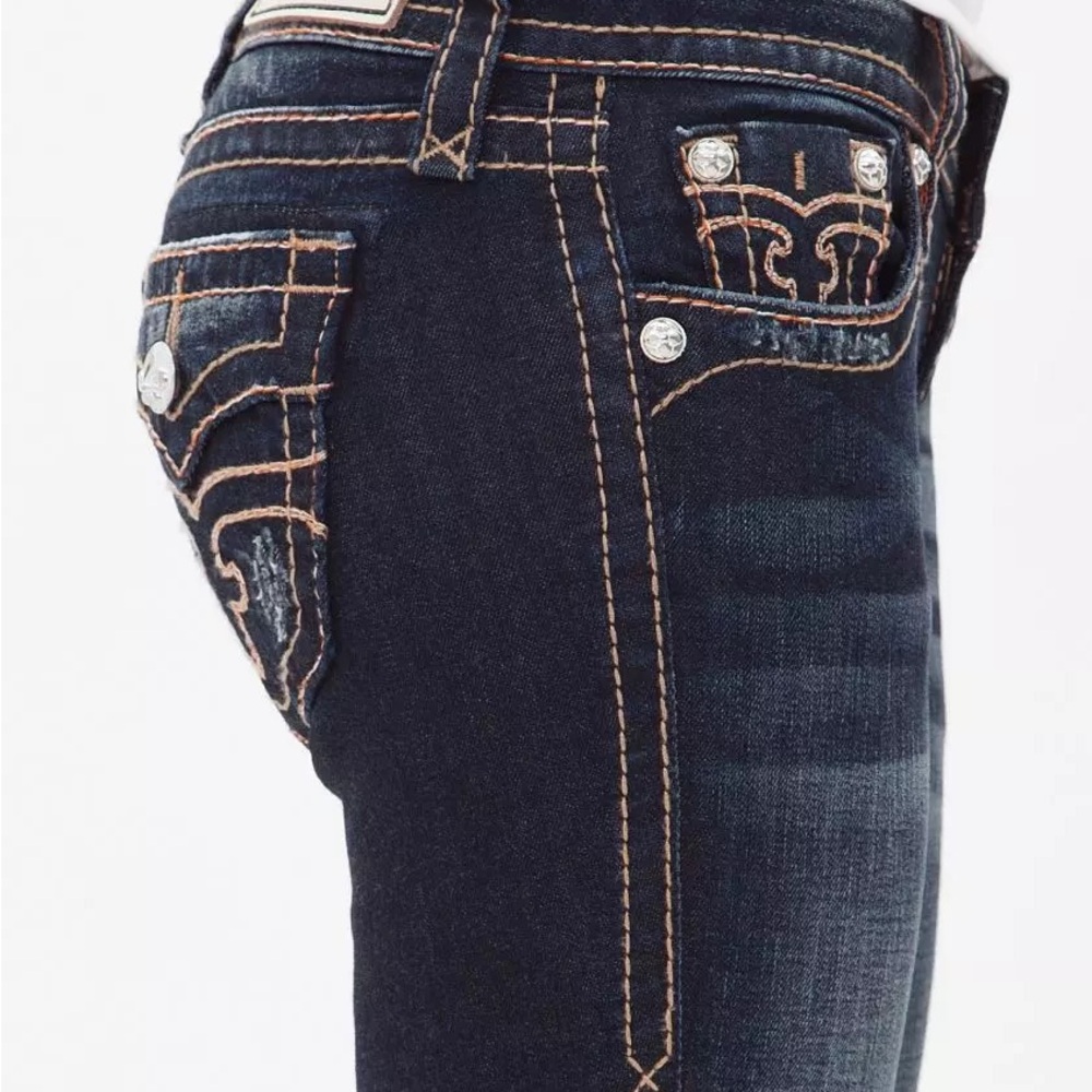 ROCK REVIVAL Alivia Dark Blue Jeans - Picture 14 of 14